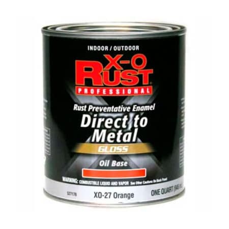 General Paint Interior/Exterior Paint, Gloss, Oil Base, Orange, 1 qt 527176